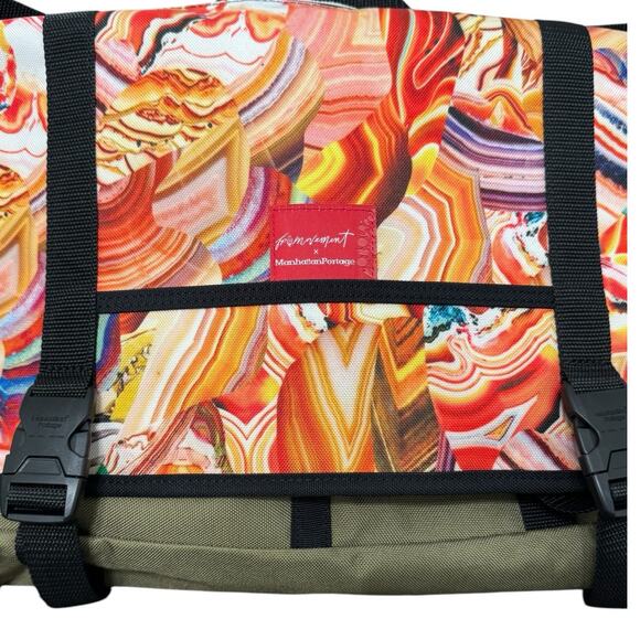NWT! Free People x Manhattan Portage Kaleidoscope Utility Messenger Bag - Picture 4 of 9